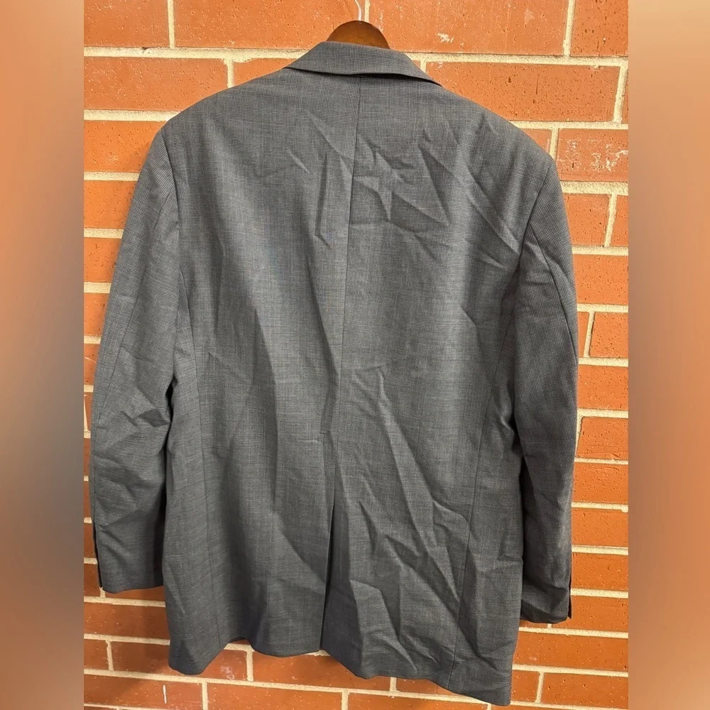 Brooks Brothers Brooksease Blazer Men’s 42L Gray Wool Two-Button Jacket